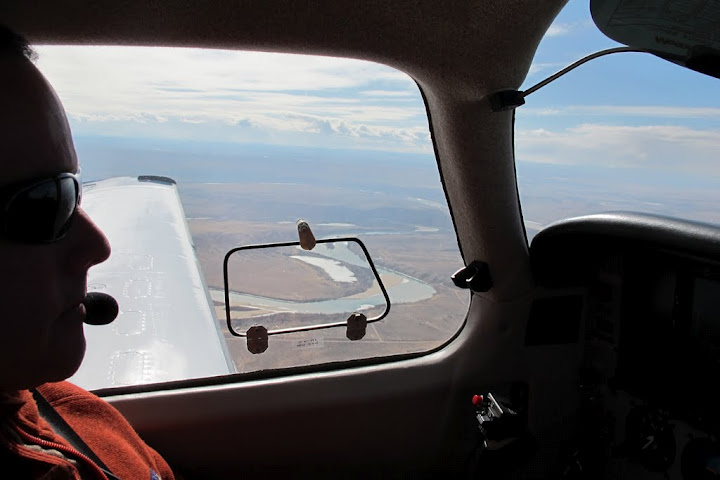 Steve in cockpit
